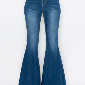 Stylish Blue Flared Jeans